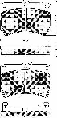 BSF 10609 - Brake Pad Set, disc brake autospares.lv