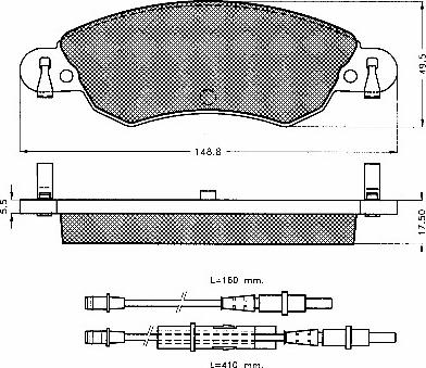 Spidan 32439 - Brake Pad Set, disc brake autospares.lv