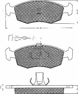 BSF 10601 - Brake Pad Set, disc brake autospares.lv