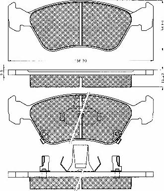 BSF 10603 - Brake Pad Set, disc brake autospares.lv