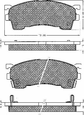 BSF 10616 - Brake Pad Set, disc brake autospares.lv