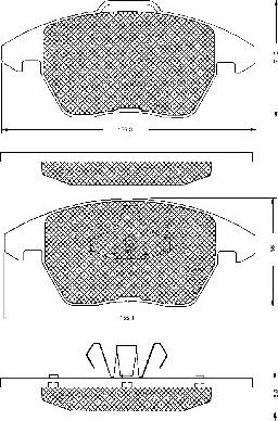 BSF 10689 - Brake Pad Set, disc brake autospares.lv