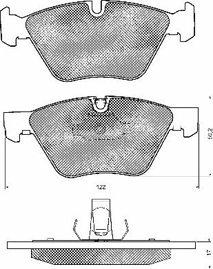 BSF 10685 - Brake Pad Set, disc brake autospares.lv