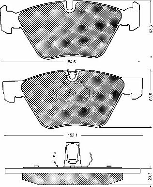 BSF 10683 - Brake Pad Set, disc brake autospares.lv