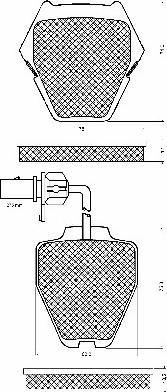 BSF 10682 - Brake Pad Set, disc brake autospares.lv