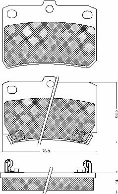 BSF 10626 - Brake Pad Set, disc brake autospares.lv