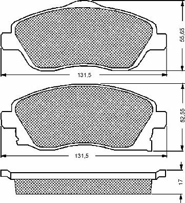 BSF 10674 - Brake Pad Set, disc brake autospares.lv