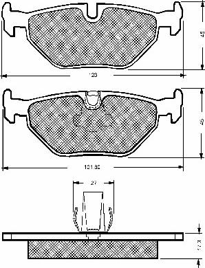 BSF 10670 - Brake Pad Set, disc brake autospares.lv