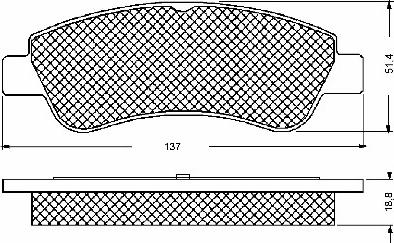 BSF 10672 - Brake Pad Set, disc brake autospares.lv