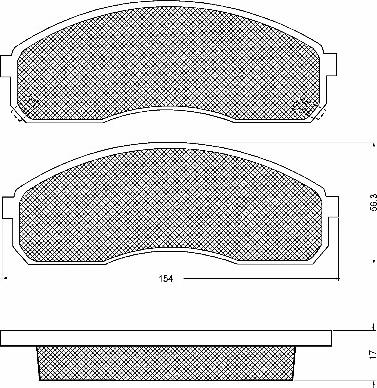 TRW Engine Component GDB3301 - Brake Pad Set, disc brake autospares.lv