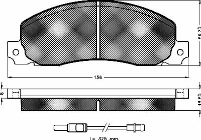 BSF 10195 - Brake Pad Set, disc brake autospares.lv