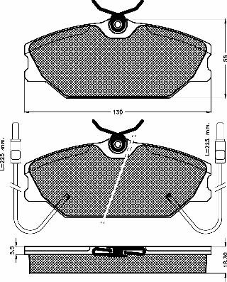 BSF 10192 - Brake Pad Set, disc brake autospares.lv