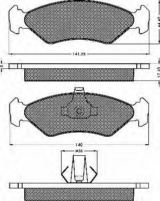 Lucas Electrical GDB1316 - Brake Pad Set, disc brake autospares.lv