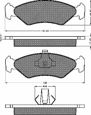 BSF 10144 - Brake Pad Set, disc brake autospares.lv