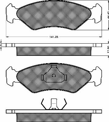 BSF 10145 - Brake Pad Set, disc brake autospares.lv