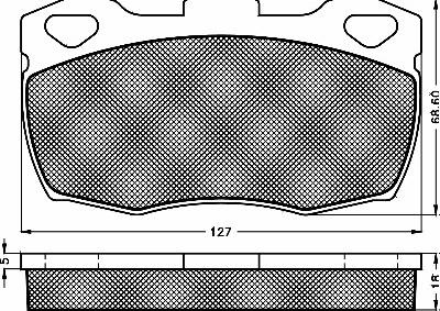 BSF 10161 - Brake Pad Set, disc brake autospares.lv