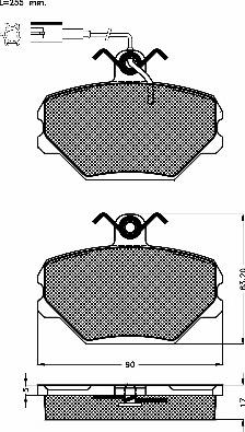 BSF 10162 - Brake Pad Set, disc brake autospares.lv