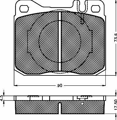 BSF 10104 - Brake Pad Set, disc brake autospares.lv