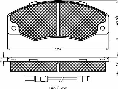 BSF 10185 - Brake Pad Set, disc brake autospares.lv