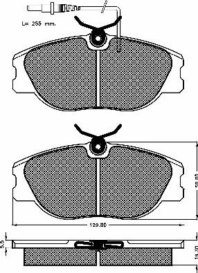 BSF 10134 - Brake Pad Set, disc brake autospares.lv