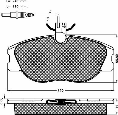 BSF 10133 - Brake Pad Set, disc brake autospares.lv