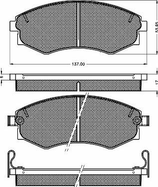 BSF 10125 - Brake Pad Set, disc brake autospares.lv