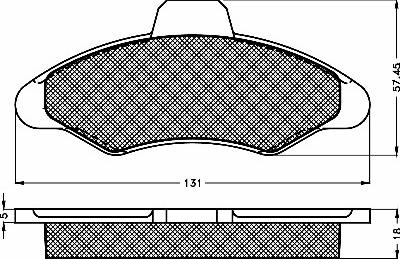 BSF 10121 - Brake Pad Set, disc brake autospares.lv