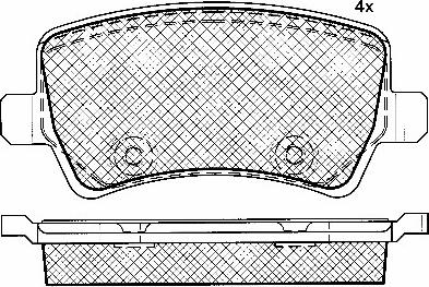 BSF 10894 - Brake Pad Set, disc brake autospares.lv