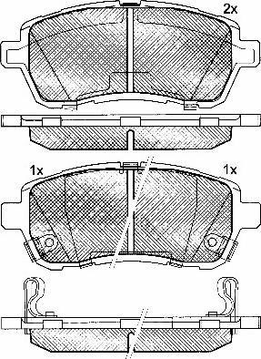 BSF 10896 - Brake Pad Set, disc brake autospares.lv