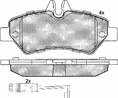 BSF 10849 - Brake Pad Set, disc brake autospares.lv