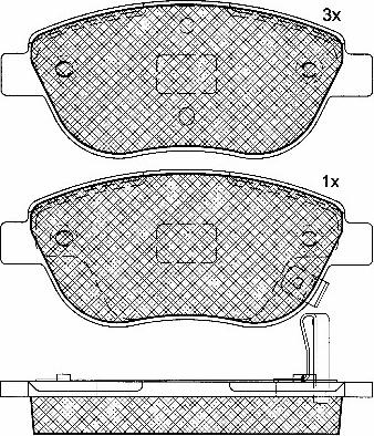 BSF 10841 - Brake Pad Set, disc brake autospares.lv