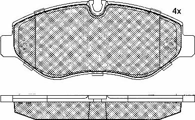 BSF 10848 - Brake Pad Set, disc brake autospares.lv