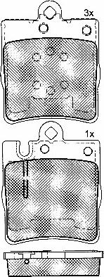 BSF 10859 - Brake Pad Set, disc brake autospares.lv