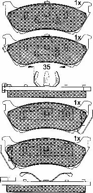 BSF 10852 - Brake Pad Set, disc brake autospares.lv