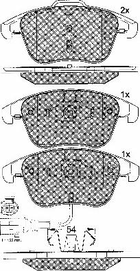 BSF 10857 - Brake Pad Set, disc brake autospares.lv