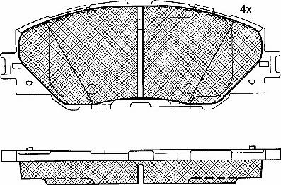 BSF 10869 - Brake Pad Set, disc brake autospares.lv