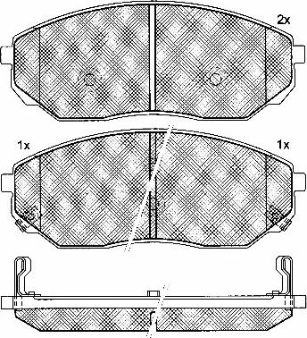 BSF 10866 - Brake Pad Set, disc brake autospares.lv