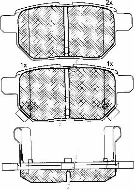 BSF 10868 - Brake Pad Set, disc brake autospares.lv