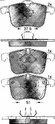 BSF 10805 - Brake Pad Set, disc brake autospares.lv