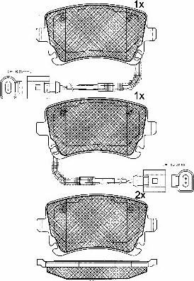 BSF 10801 - Brake Pad Set, disc brake autospares.lv