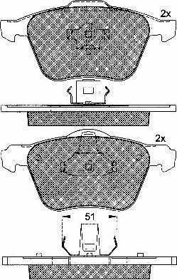 BSF 10816 - Brake Pad Set, disc brake autospares.lv