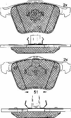 BSF 10817 - Brake Pad Set, disc brake autospares.lv