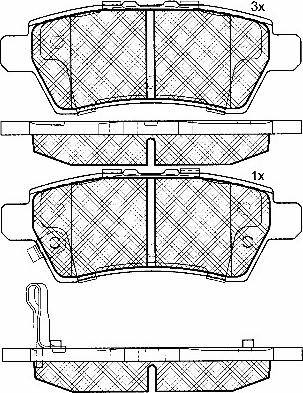 BSF 10881 - Brake Pad Set, disc brake autospares.lv