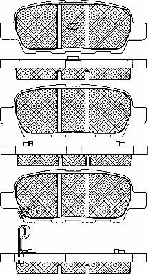 BSF 10883 - Brake Pad Set, disc brake autospares.lv