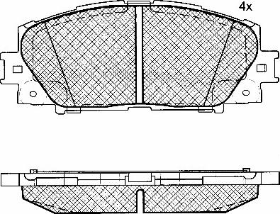 BSF 10836 - Brake Pad Set, disc brake autospares.lv