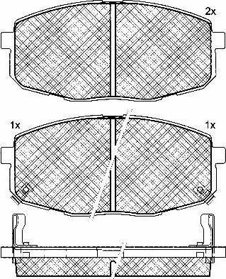 BSF 10822 - Brake Pad Set, disc brake autospares.lv