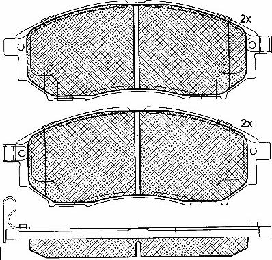 BSF 10879 - Brake Pad Set, disc brake autospares.lv