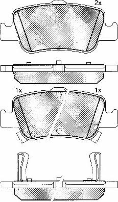 BSF 10871 - Brake Pad Set, disc brake autospares.lv