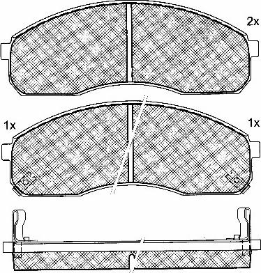 BSF 10872 - Brake Pad Set, disc brake autospares.lv