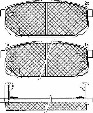 BSF 10877 - Brake Pad Set, disc brake autospares.lv